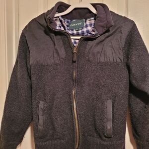 Orvis Charcoal Jacket with Checkered Lining